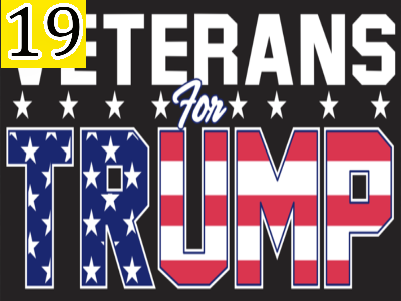 Veterans For Trump Flag