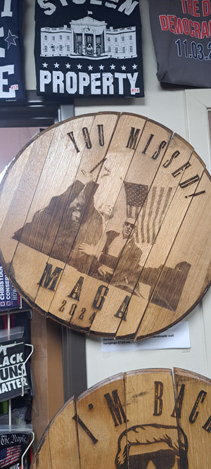 Trump You Missed! 2024 Engraved Barrel Lid