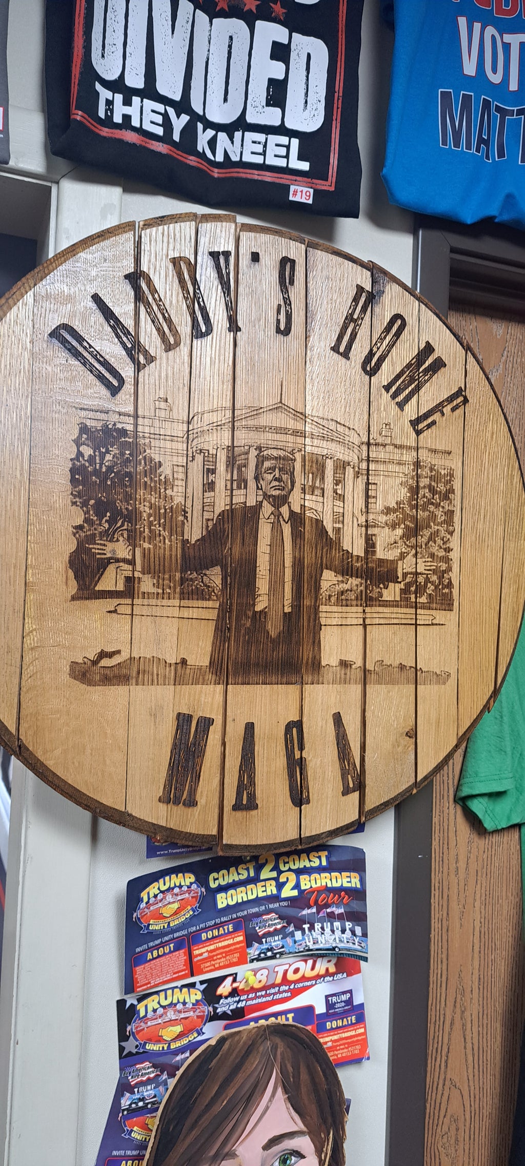 Trump Daddy's Home Engraved Barrel Lid