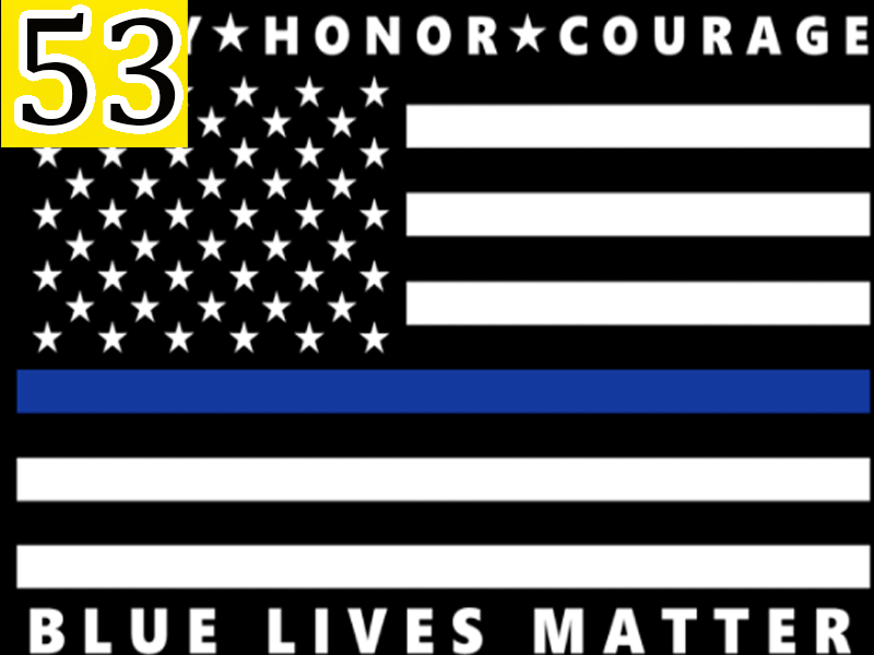 Duty Honor Courage Blue Live Matter Flag