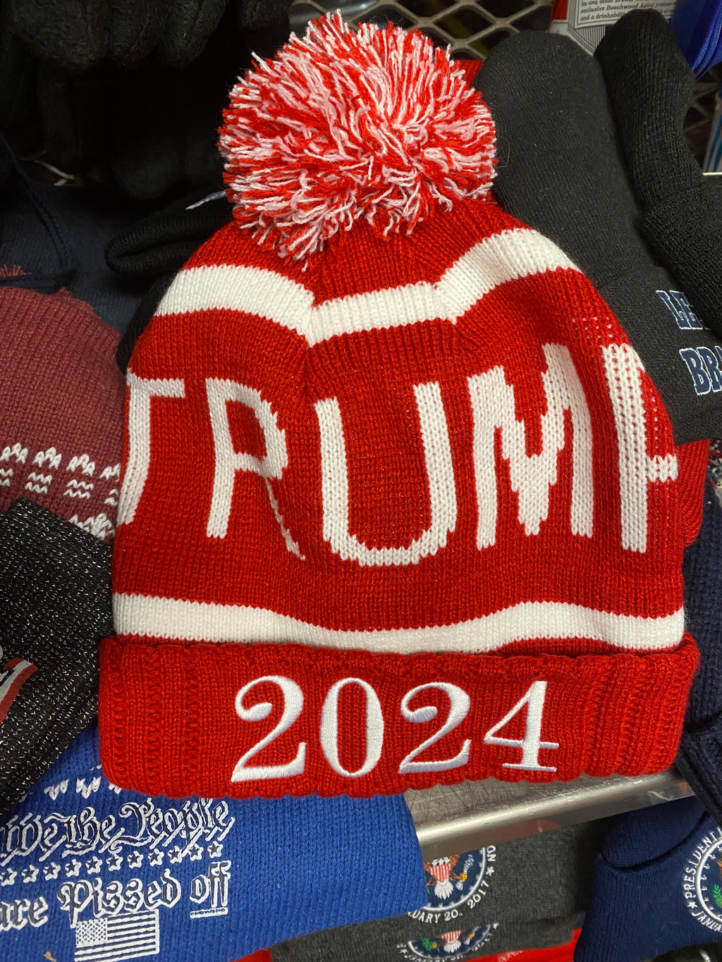 Trump 2024 Winter knit beanie Hat