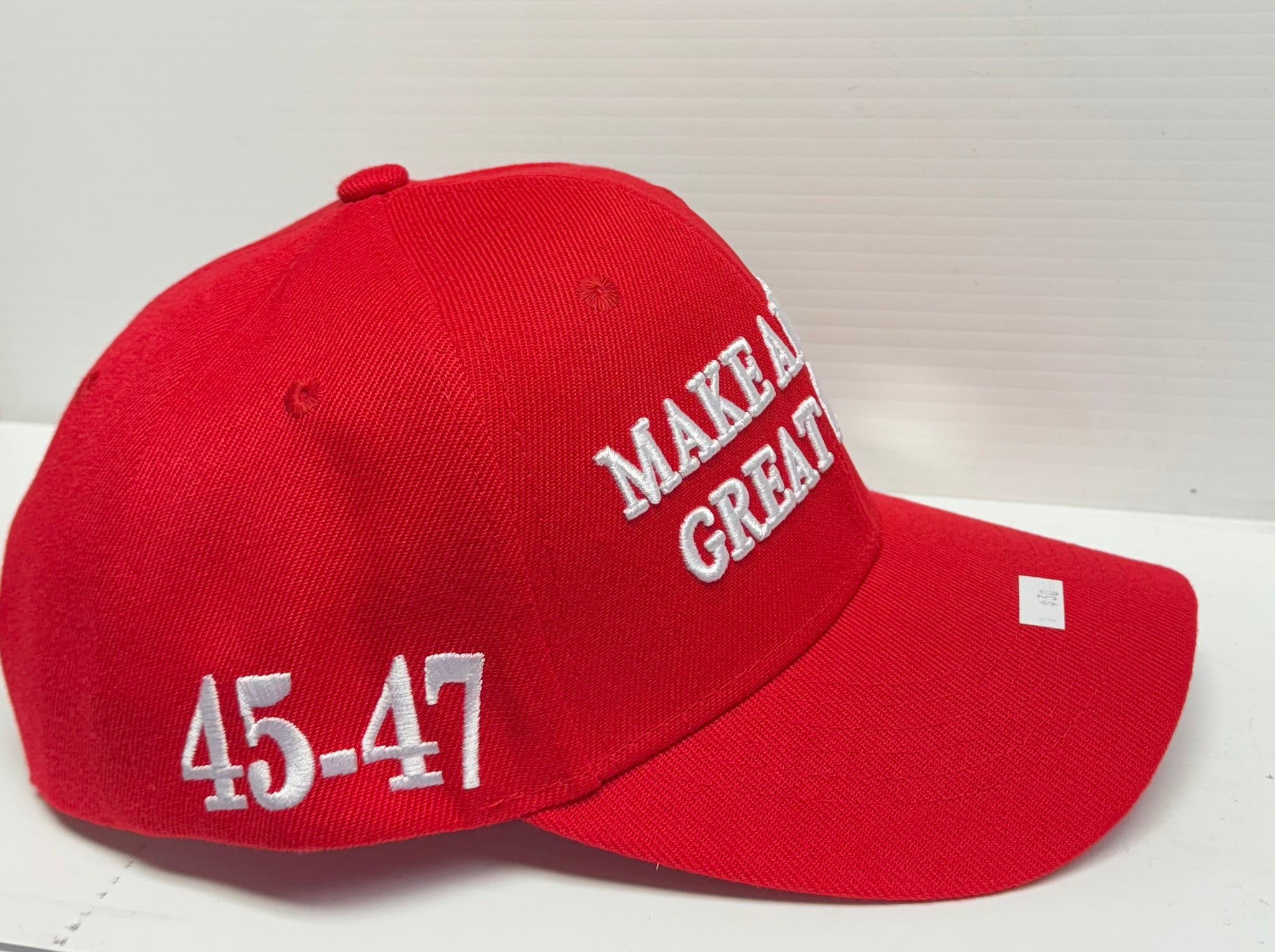 Premium embroidered Trump 45-47 "Make America Great Again!" red hat