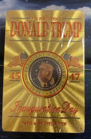 Limited Edition Gold Trump Playing Cards