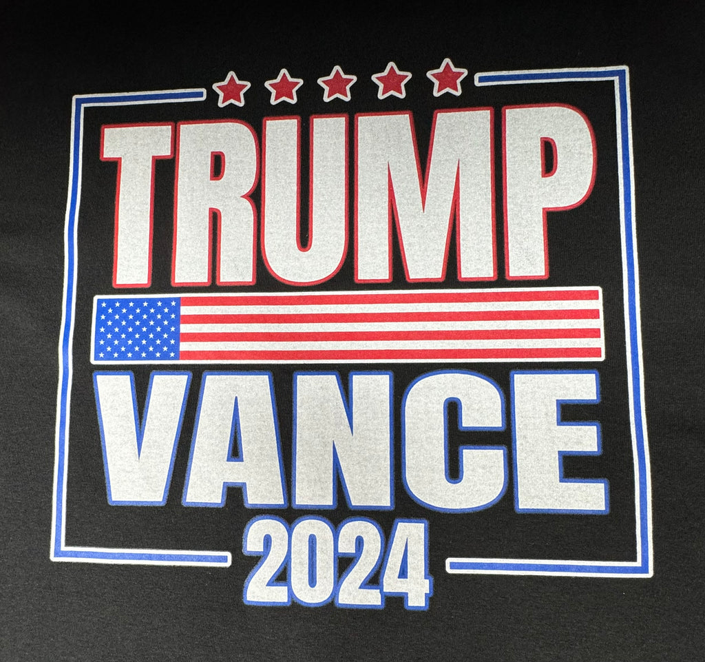 Trump/Vance 2024 flag printed T-shirt