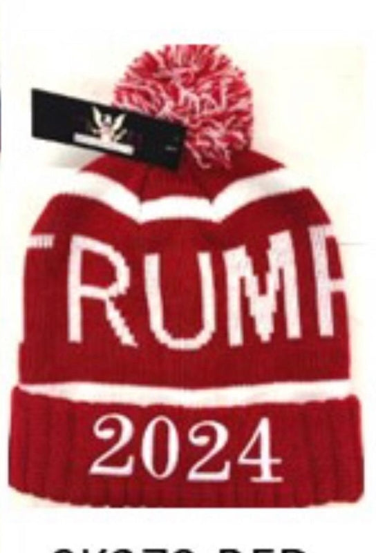 Trump 2024 Pom Hat – Trump Gear - Signs, Flags and More!
