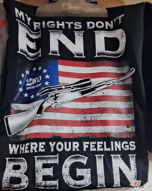 My Rights Don't End Where Your Feelings Begin T-shirt