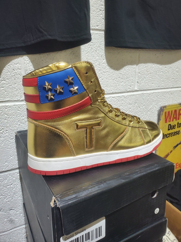 President Trump Men's  Gold High top Shoes