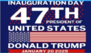 Trump Inauguration Day Flag 2025