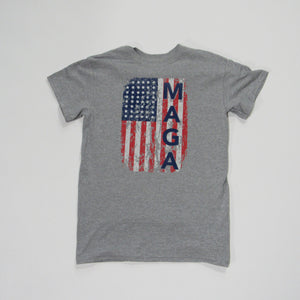 MAGA Vertical American Flag T-Shirt
