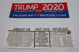 Official Trump Unity Bridge Bumper Sticker